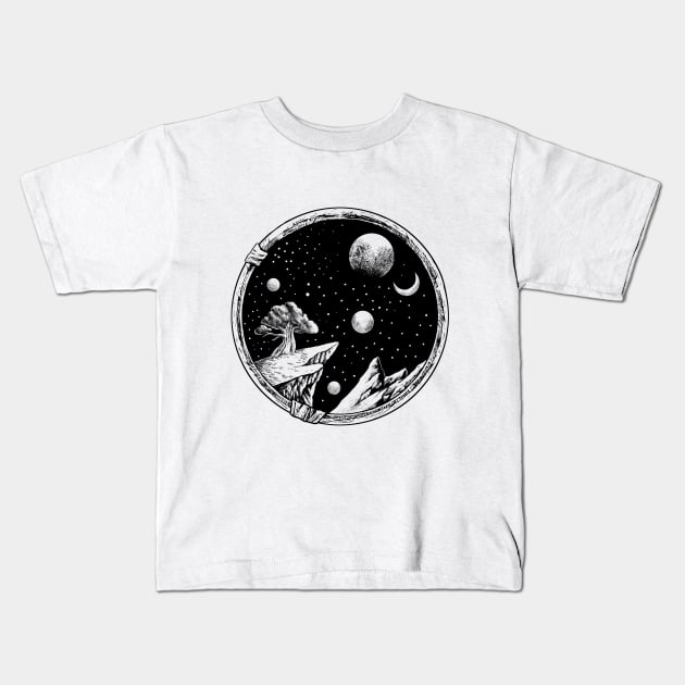 Evening Kids T-Shirt by ALVNMSTQM